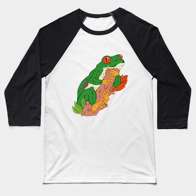 Poison Dart Frogs Baseball T-Shirt by Ragna.cold